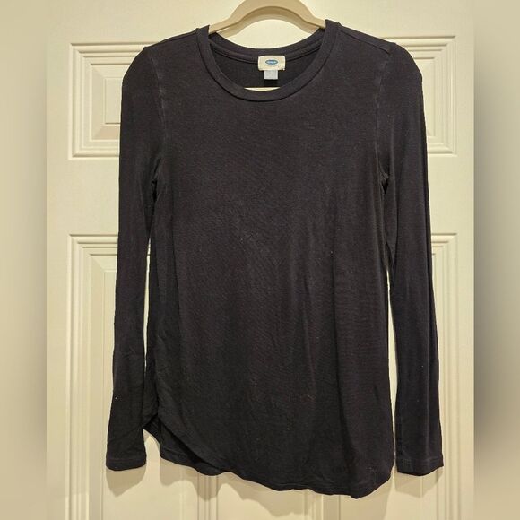 Old Navy Black Long Sleeve Shirt, Size Small - Picture 1 of 2